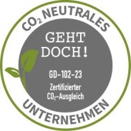 co2-Siegel der Firma Chamäleon