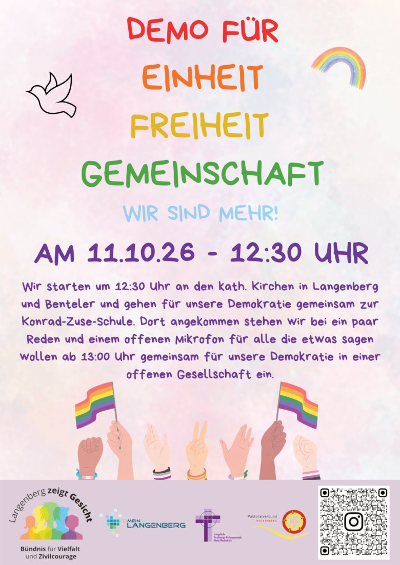 Plakat zur Demo am 11.10.2026