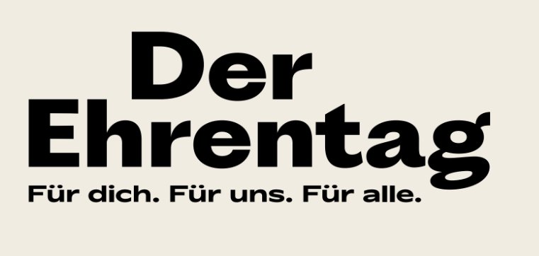 Ehrentag 2026 - Plakat