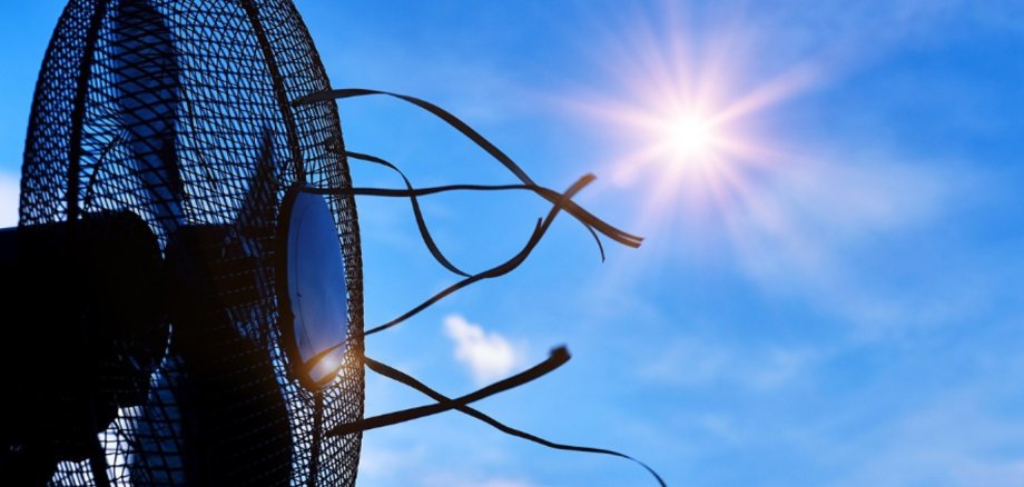 Ein Ventilator bringt Abkühlung