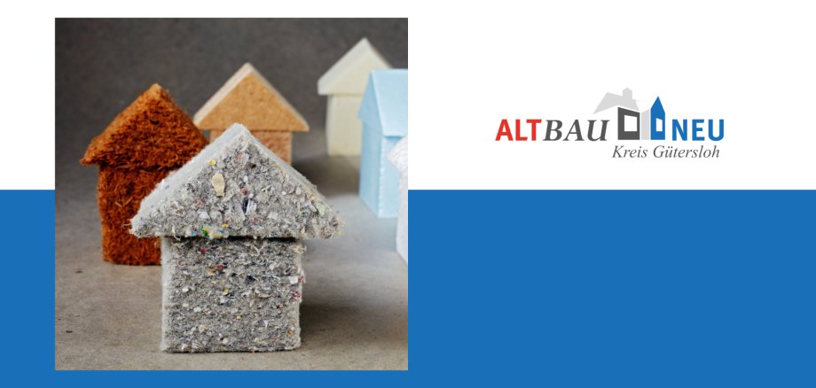 Häuser aus verschiedenen Dämmstoffen