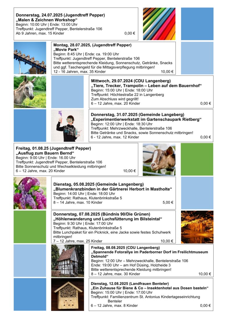 Flyer Seite 3 Ferienspiele in Langenberg 2024 Flyer Seite 3 Ferienspiele 2025