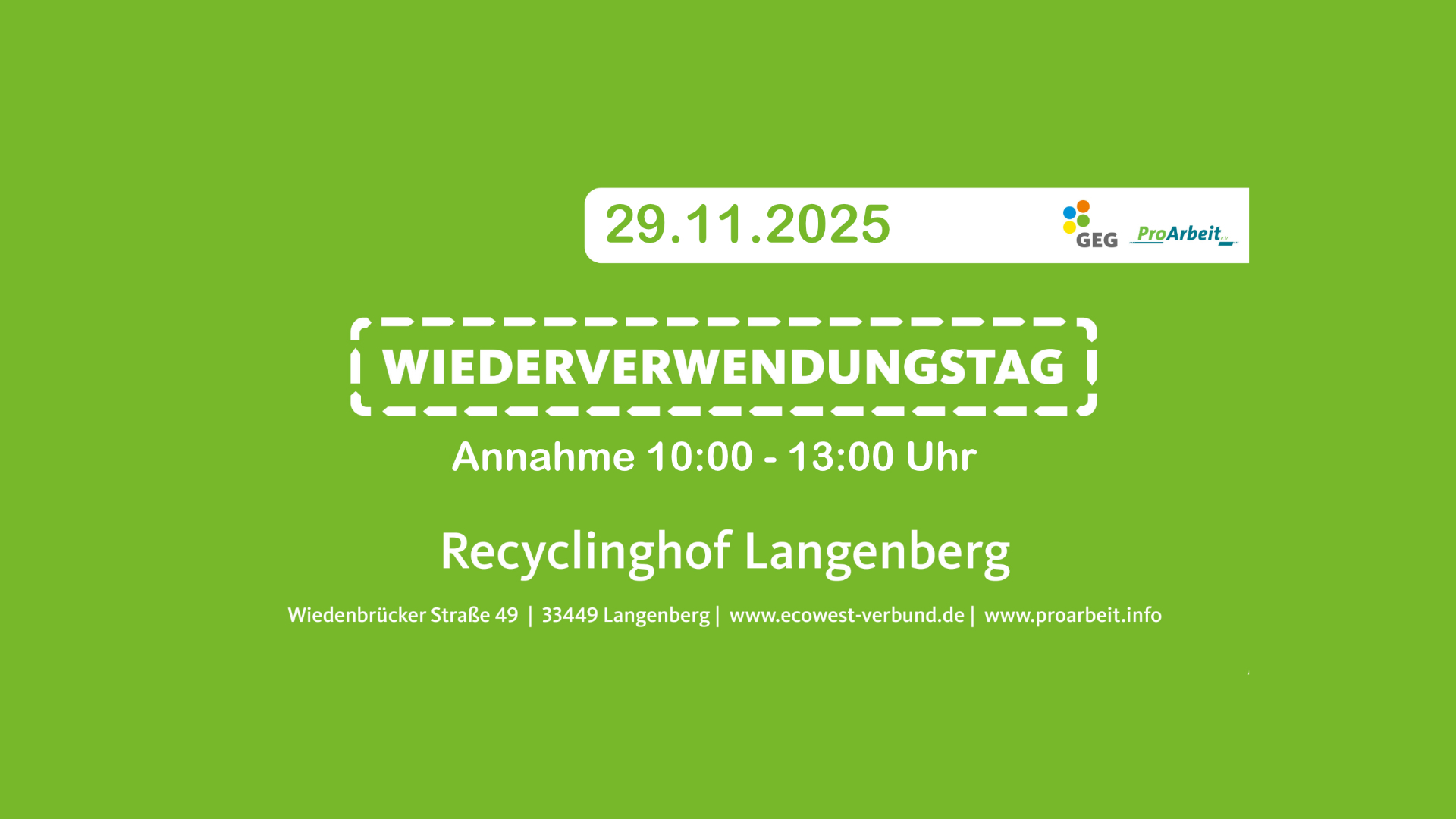 Wiederverwendungstage 2025