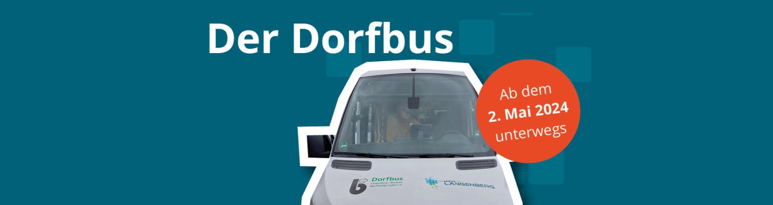 Dorfbus Ansicht weißer Dorfbus auf dunkelgrünen Hintergrund.