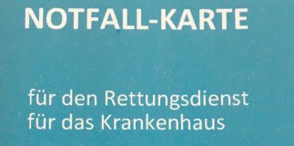 Abbildung der Notfallkarte 